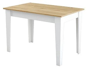 Masa din laminat Trendy Kiev 512 Alb/Stejar (Bej)