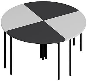 Masuta de cafea, reviste Trendy Emma 8920 Alb/Antracit (Gri)