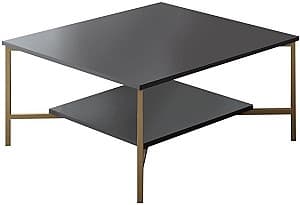 Журнальный столик Trendy Gold Line Антрацит (Серый)/Золотой