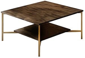 Журнальный столик Trendy Gold Line Орех (Коричневый)/Золотой