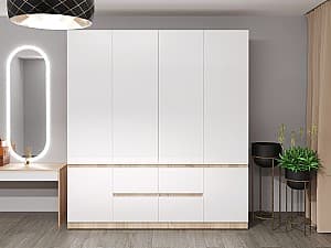 Dulap Bayro Harmony 200x220x55 cm Sonoma cu sertare (608051)