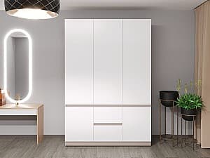 Шкаф Bayro Harmony 150x220x55 см Серый Камень с ящиками (608041)