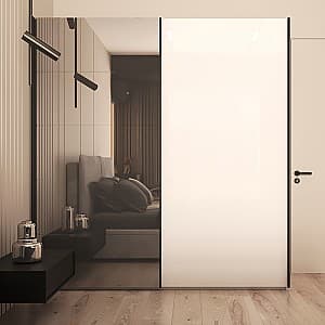 Dulap-cupe Bayro Napoli 230x230x58 cm Top Line Alb (604753)