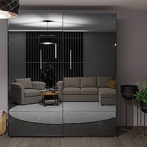 Шкаф-купе Bayro Napoli 200x230x58 см Top Line Серый Камень (604801)