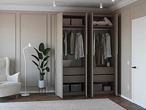 Dulap Bayro Modena 180x240x53 cm Piatra Gri