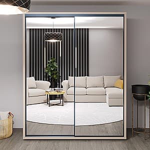 Шкаф-купе Bayro Parma 180x225x60 см Серый Камень