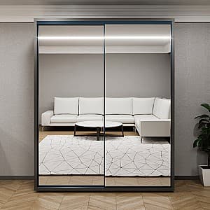 Шкаф-купе Bayro Parma 180x225x60 см Антрацит (Серый)