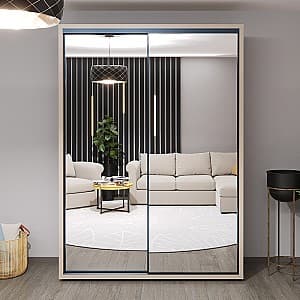 Шкаф-купе Bayro Parma 160x225x60 см Серый Камень