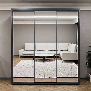 Шкаф-купе Bayro Parma 200x225x60 см Антрацит (Серый)