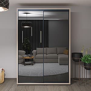 Dulap-cupe Bayro Murano 160x230x60 cm Piatra Gri