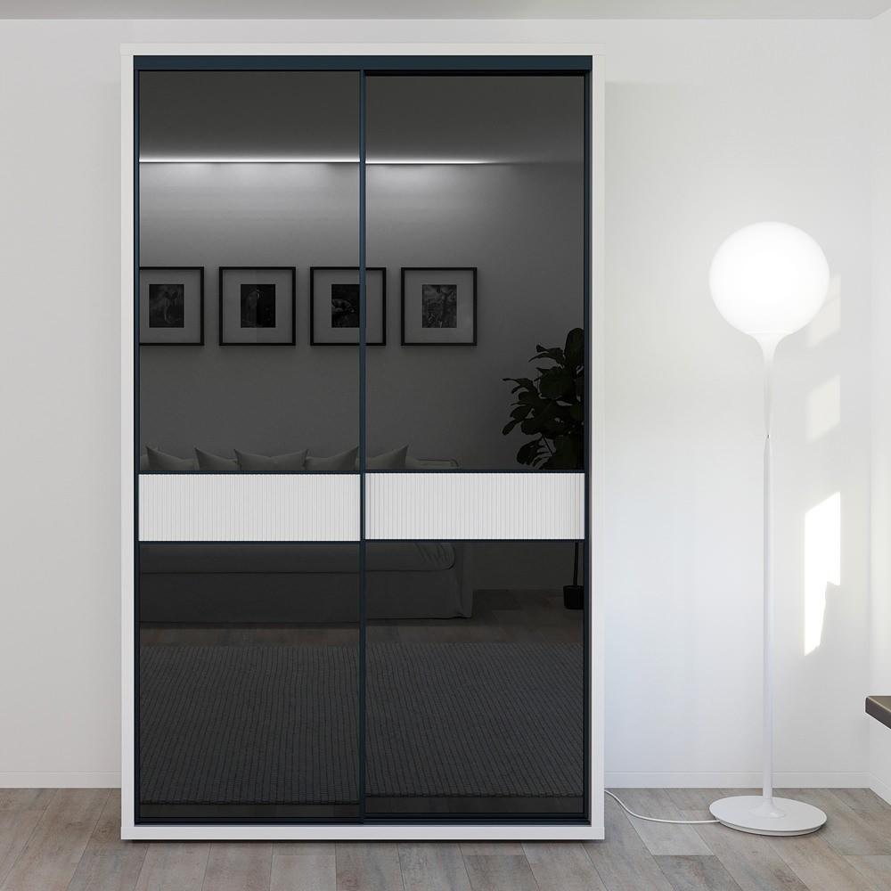 Dulap-cupe Bayro Murano 140x230x60 cm Alb