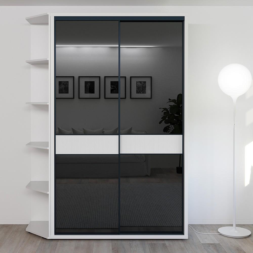 Dulap-cupe Bayro Murano 140x230x60 Alb