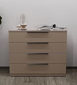 Comoda Bayro Murano 100x81x45 cm Positano Piatra Gri