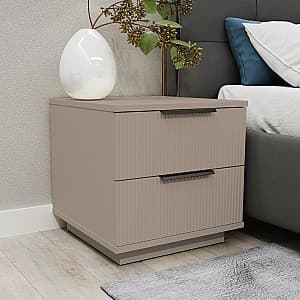 Прикроватная тумбочка Bayro Napoli 50x50x50 см Positano Серый Камень