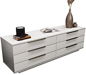 Комод Bayro Napoli Белый Мат 180x56x50 см (Поситано)