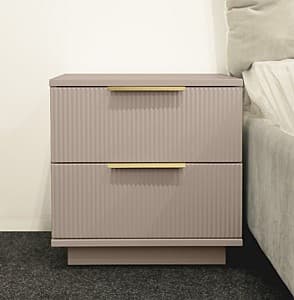 Прикроватная тумбочка Bayro Napoli 50х50х50 см Серый Камень Поситано