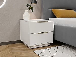Прикроватная тумбочка Bayro Napoli 50х50х50 см Белый Мат МДФ 18мм