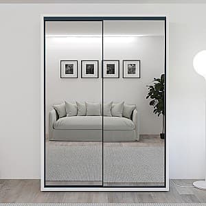 Dulap-cupe Bayro Parma 160x225x60 cm Alb