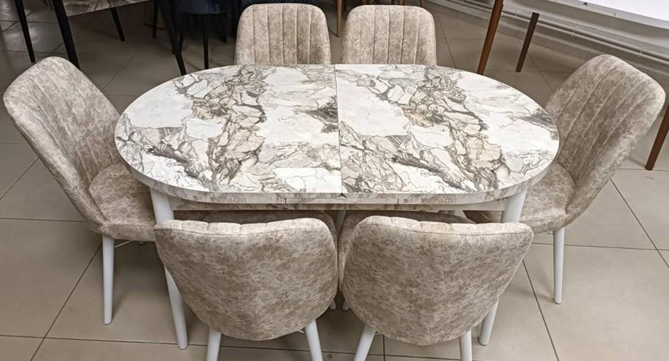 Set de masa si scaune Kelebek ES-752 (6 scaune)