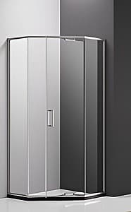 Cabina de dus VLM GR03 90x90x200 BRUSHED MATTE NICKLED