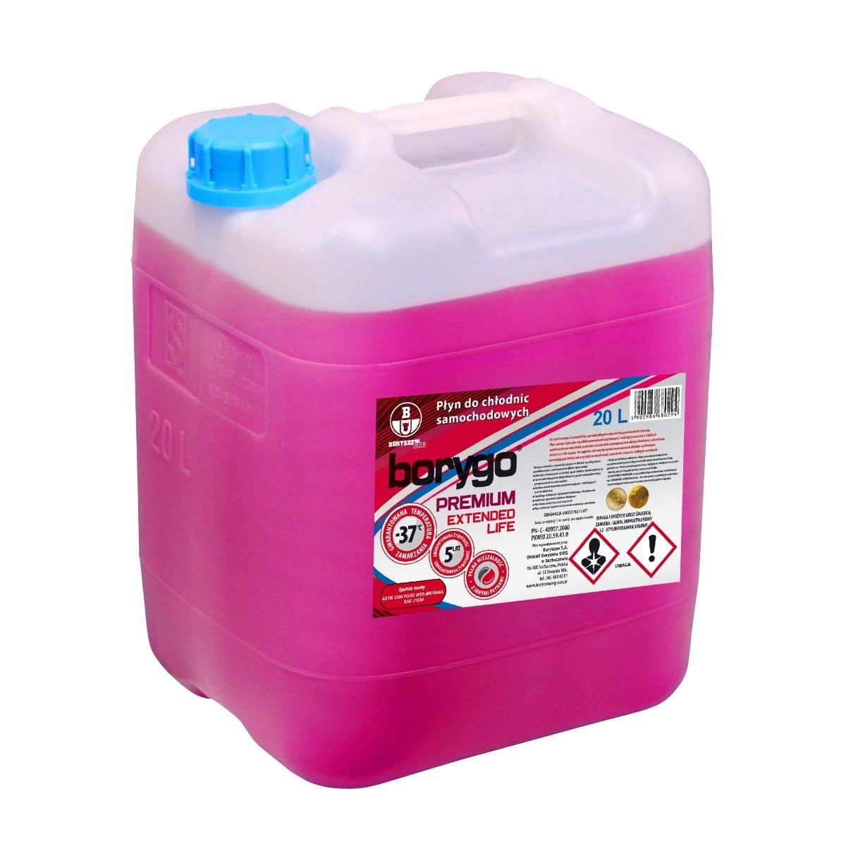 Antigel Borygo Premium 20L G 12+. (rosu)