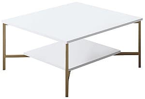Журнальный столик Trendy Gold Line Белый/Золотой