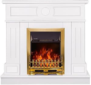 Камин электрический ArtFlame Ambasador белый & Galileo Gold