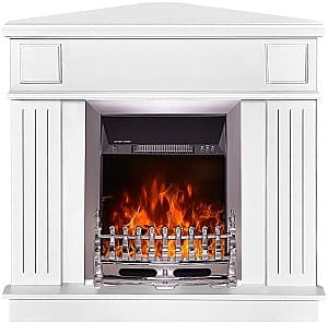 Камин электрический ArtFlame Marina угол белый & Galileo Silver