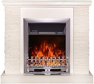 Semineu electric ArtFlame Rock alb  & Galileo Silver