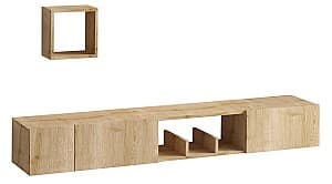 Тумба под телевизор Trendy Avior Дуб сапфир (Бежевый)