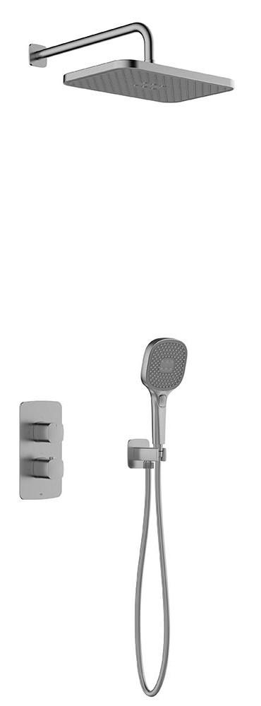 Set de duș Armatura Malaga 38 °C Gun Metal