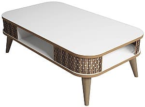 Masuta de cafea, reviste Trendy Eylul Alb