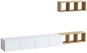 Tumba pentru televizor Trendy Pia Alb Stejar (Bej)