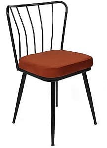Scaun fier Trendy Yildiz-945 V2 2 buc. Rosu tigla/Negru