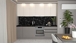 Set mobila bucatarie ArtFlame Gola 2.6 m Cream(Bej)/Stone Grey(Gri)