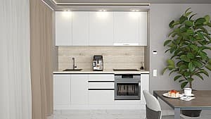 Set mobila bucatarie ArtFlame Gola 2.2 m White(Alb)