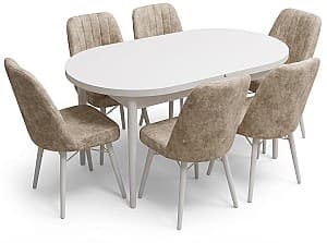 Set de masa si scaune Kelebek ES-750 (6 scaune)