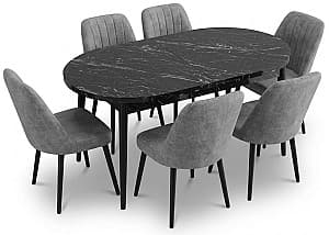 Set de masa si scaune Kelebek ES-760 (6 scaune)