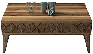 Masuta de cafea, reviste Trendy Linie Nuc (Maro)