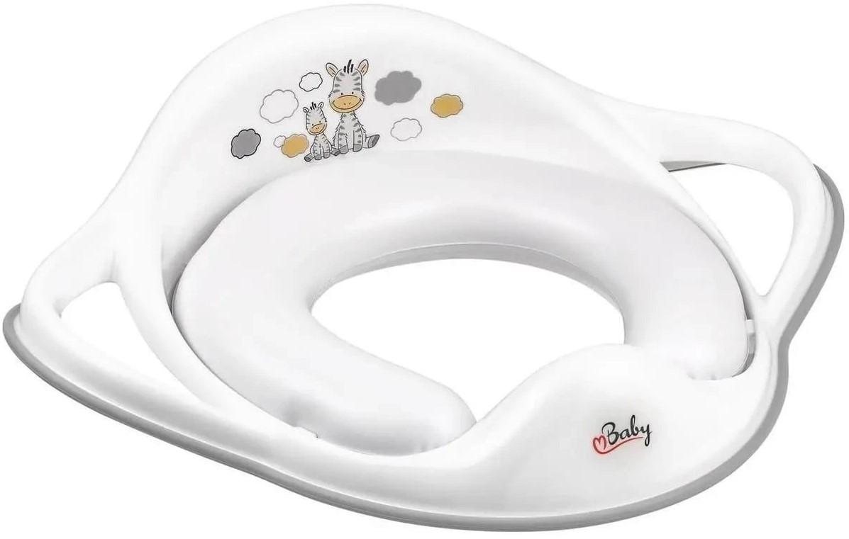 Детское сиденье для унитаза Maltex Zebra White/Grey