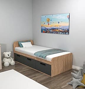 Pat Trendy Akser 90x190 cm Pin Atlantic Antracit