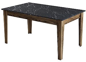 Ламинированный стол Trendy Milan 518 Орех (Коричневый)/Черный