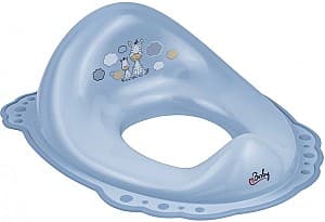 Детское сиденье для унитаза Maltex 2 компонента Zebra Blue