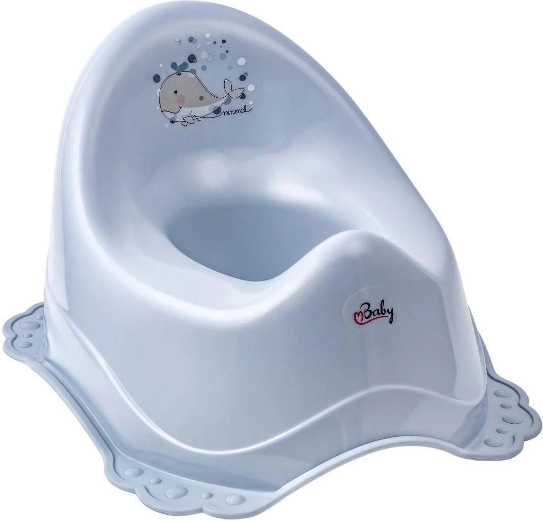 Oala copii Maltex Minimal Whale Satin Blue