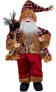 Decoratiune de Craciun Christmas Mos Craciun Red&Gold cu cadouri si felinar