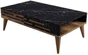 Masuta de cafea, reviste Trendy Valensiya Nuc (Maro)/Marmura neagra