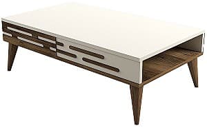 Masuta de cafea, reviste Trendy Valensiya Nuc (Maro)/Crem