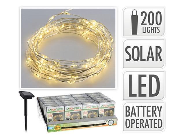 Luminite de Craciun ProGarden pe baterie solara "sarpe" 44516