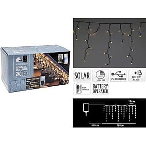 Luminite de Craciun Christmas Turturi telecomanda, timer, USB