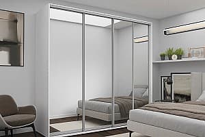 Dulap-cupe Nex Home Oglinda Alb 300x60x240 cm